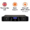 Cục công suất JKAudio H2600, Công suất 600W x 2 Kênh, Mạch Công suất Class H